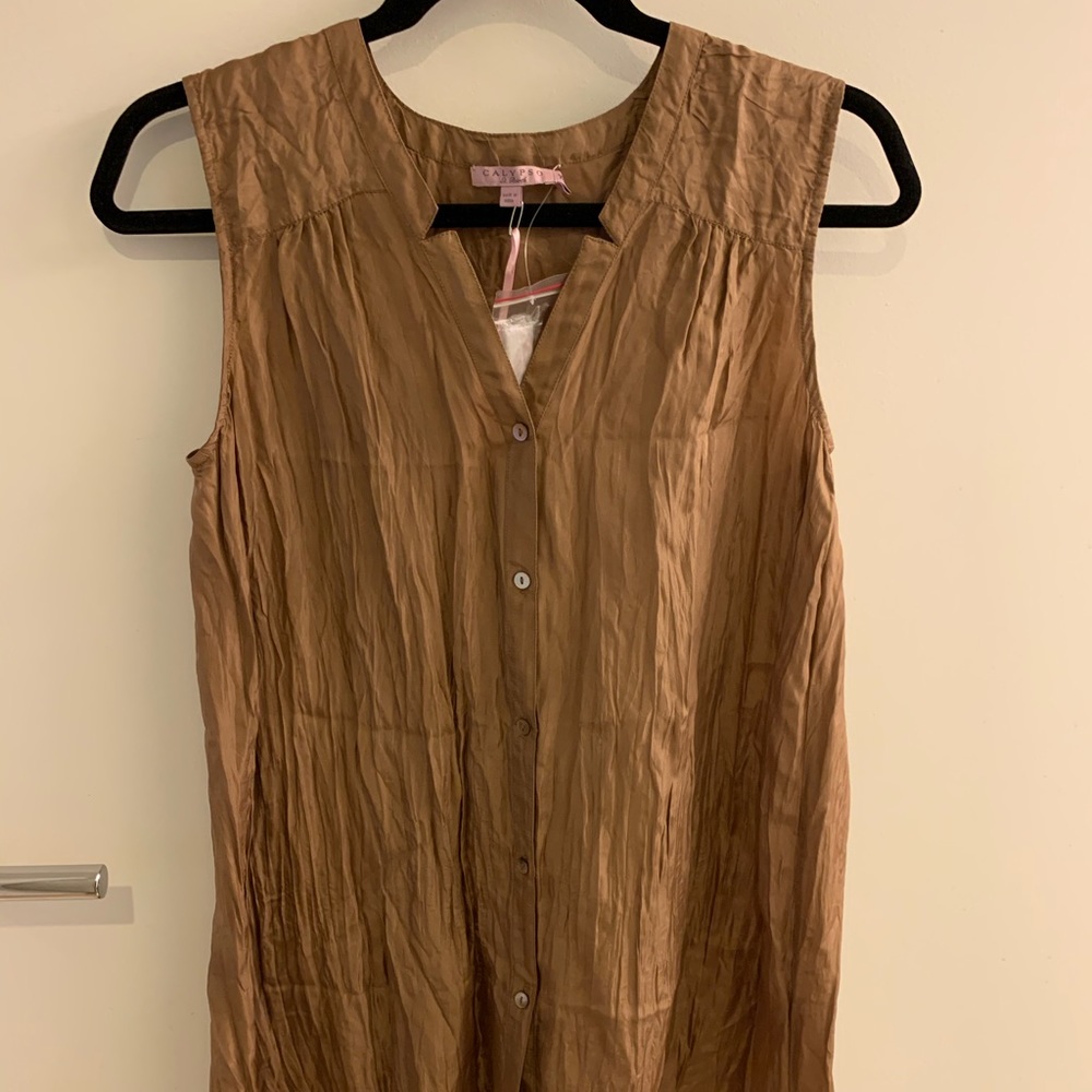 Calypso St Barth brown cover up, new with tags!XS